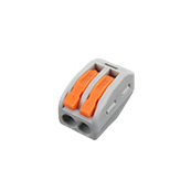 Schnell-Verbinungsklemme 0,75/4mm, grau/orange 10er-Pack